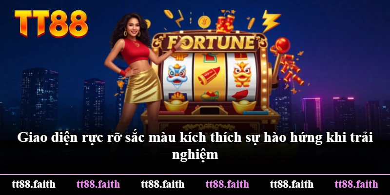 Giao diện rực rỡ sắc màu kích thích sự hào hứng khi trải nghiệm Giao diện rực rỡ sắc màu kích thích sự hào hứng khi trải nghiệm